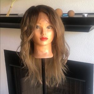 Full lace light brown 100% human hair wig new 🥰